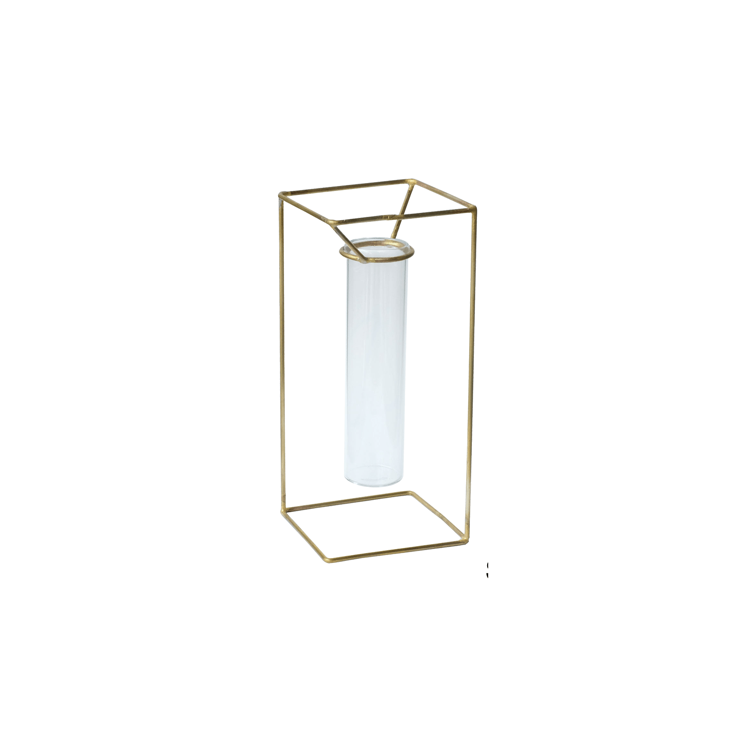 PIKE stand brass vase/Square