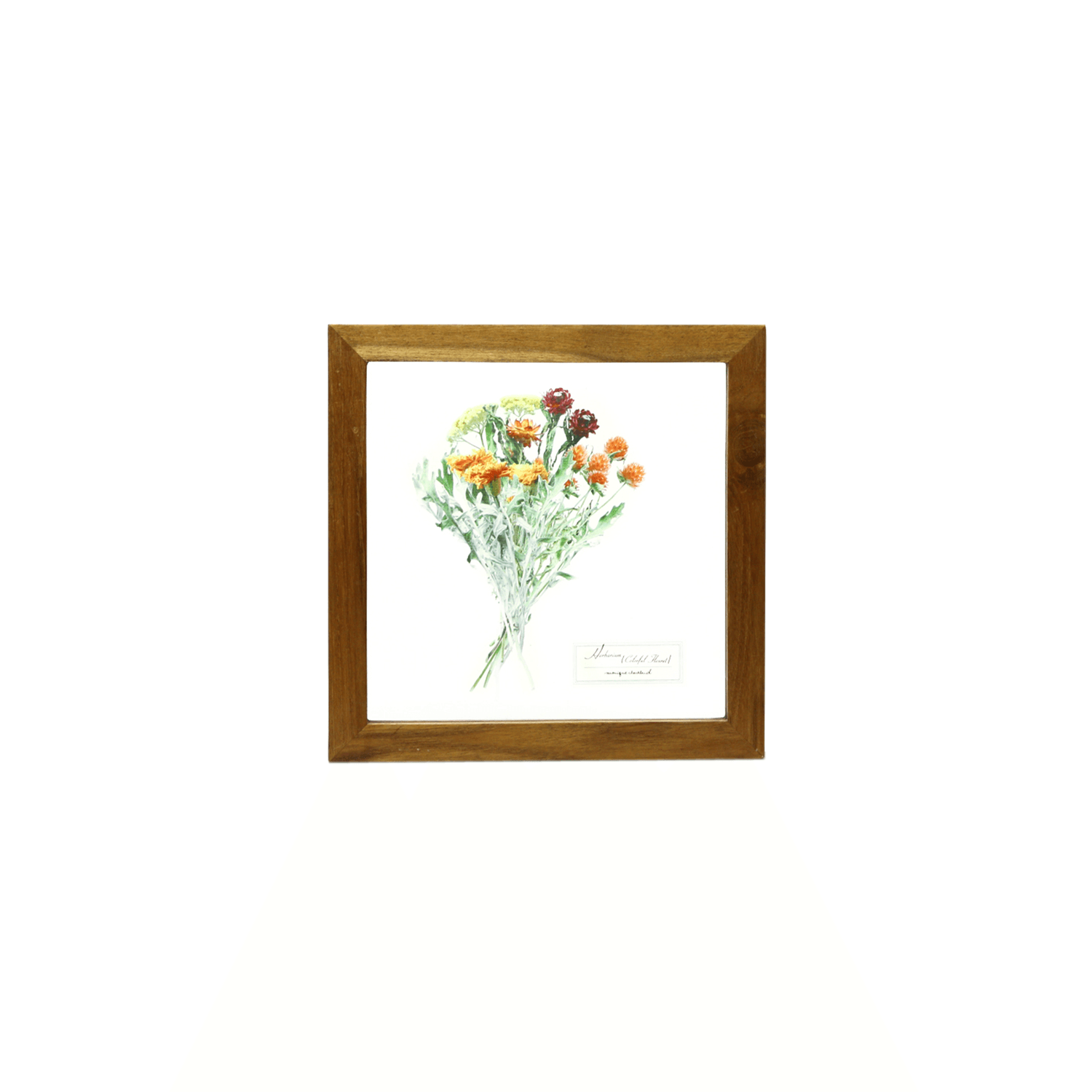 Glass Frame Flower/Orange